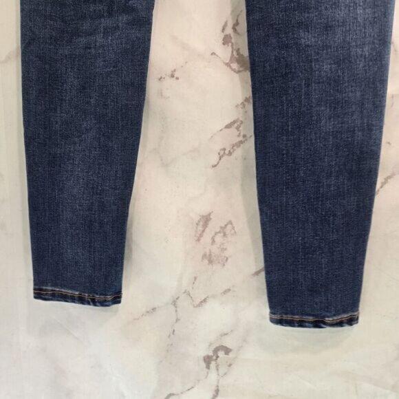 Popsugar Jeans Womens 10 High Rise Skinny Crop Denim Dark Medium Wash - Picture 8 of 12